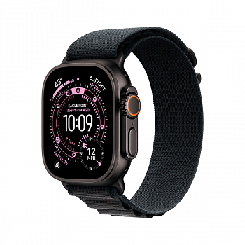 Смарт-часы Apple Watch Ultra 3 GPS + Cellular, 49 мм, черный титан, ремешок Alpine Loop Чёрный